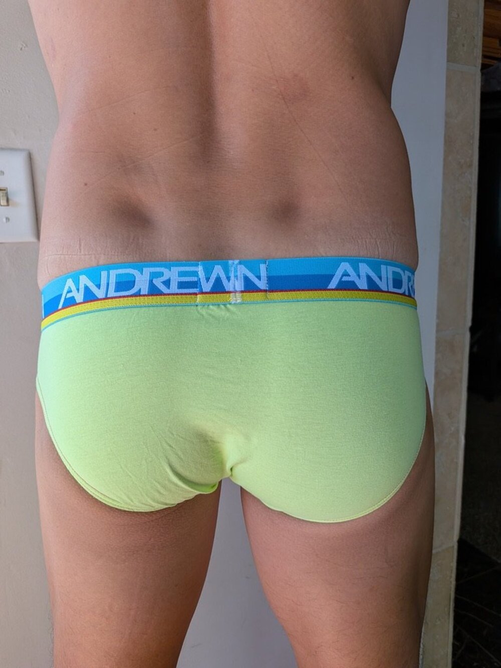 Andrew Christian Vintage Briefs Size Small Green NEW - Picture 3 of 7